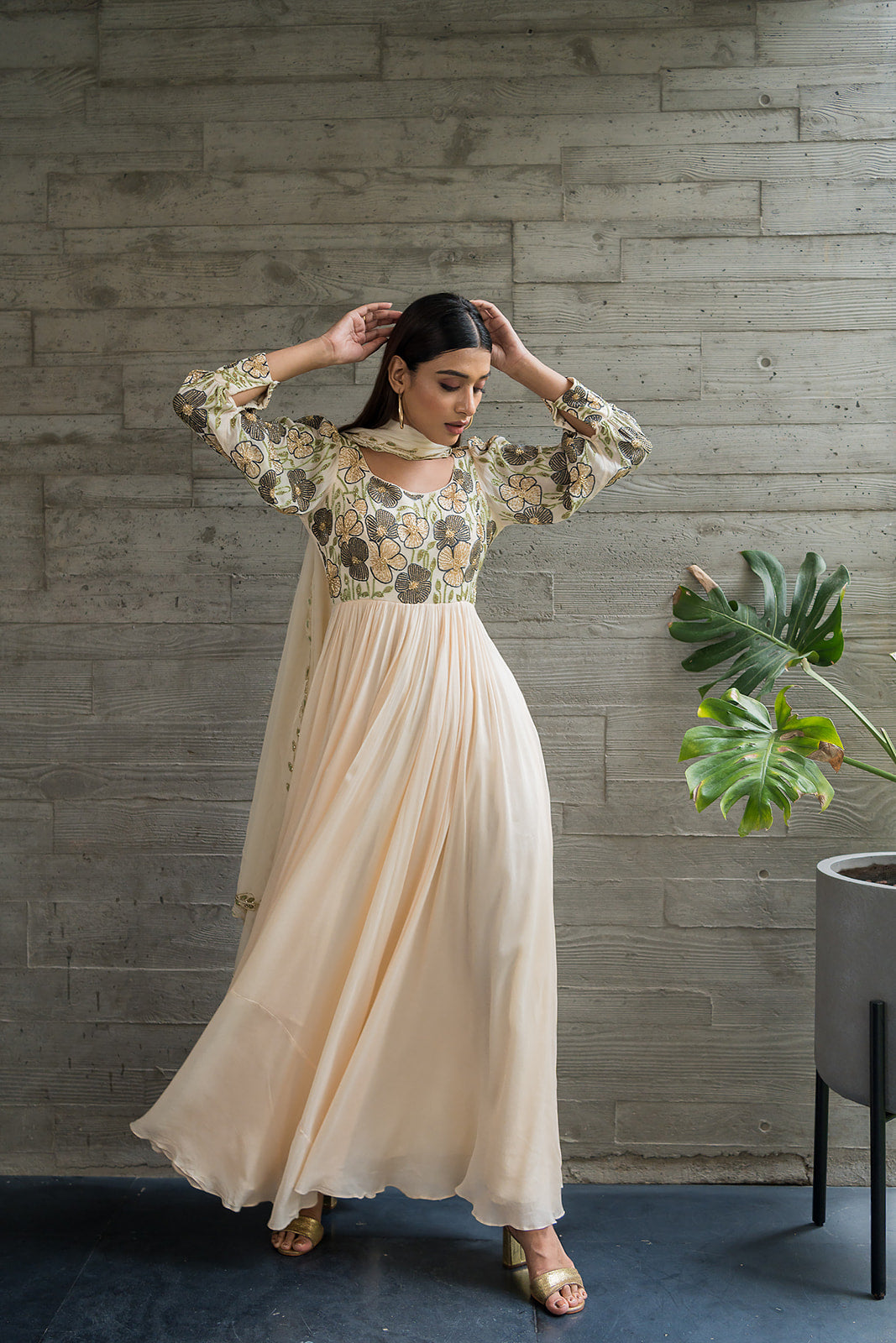 Off White Anarkali