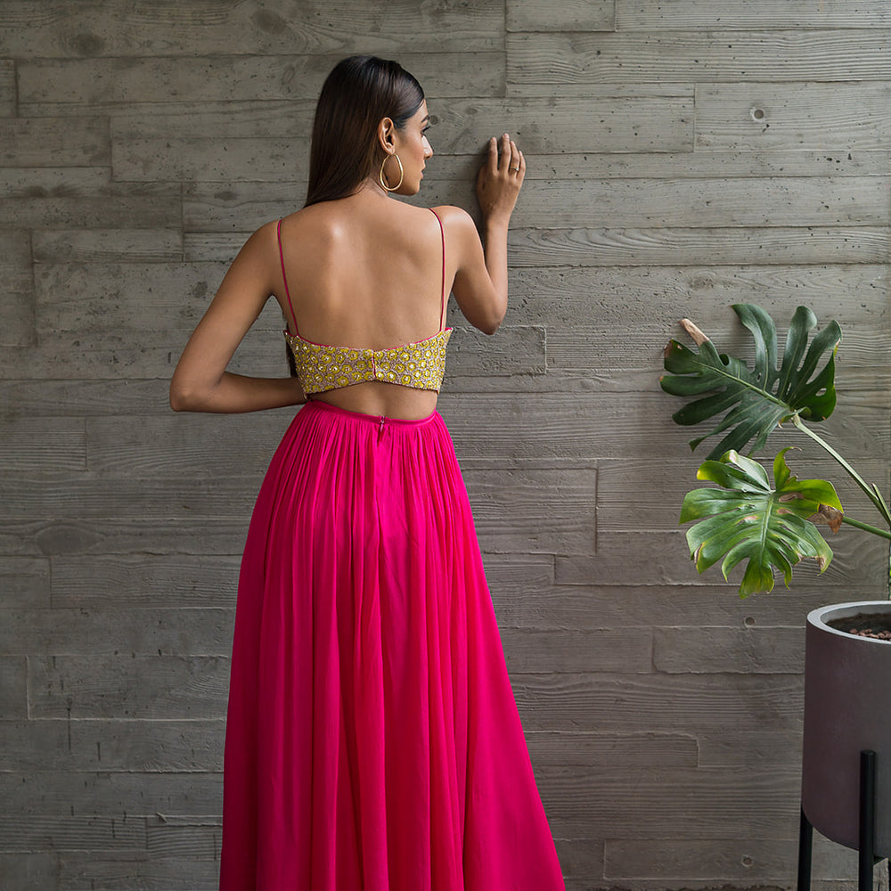 
                      
                        Fuschia Anarkali
                      
                    