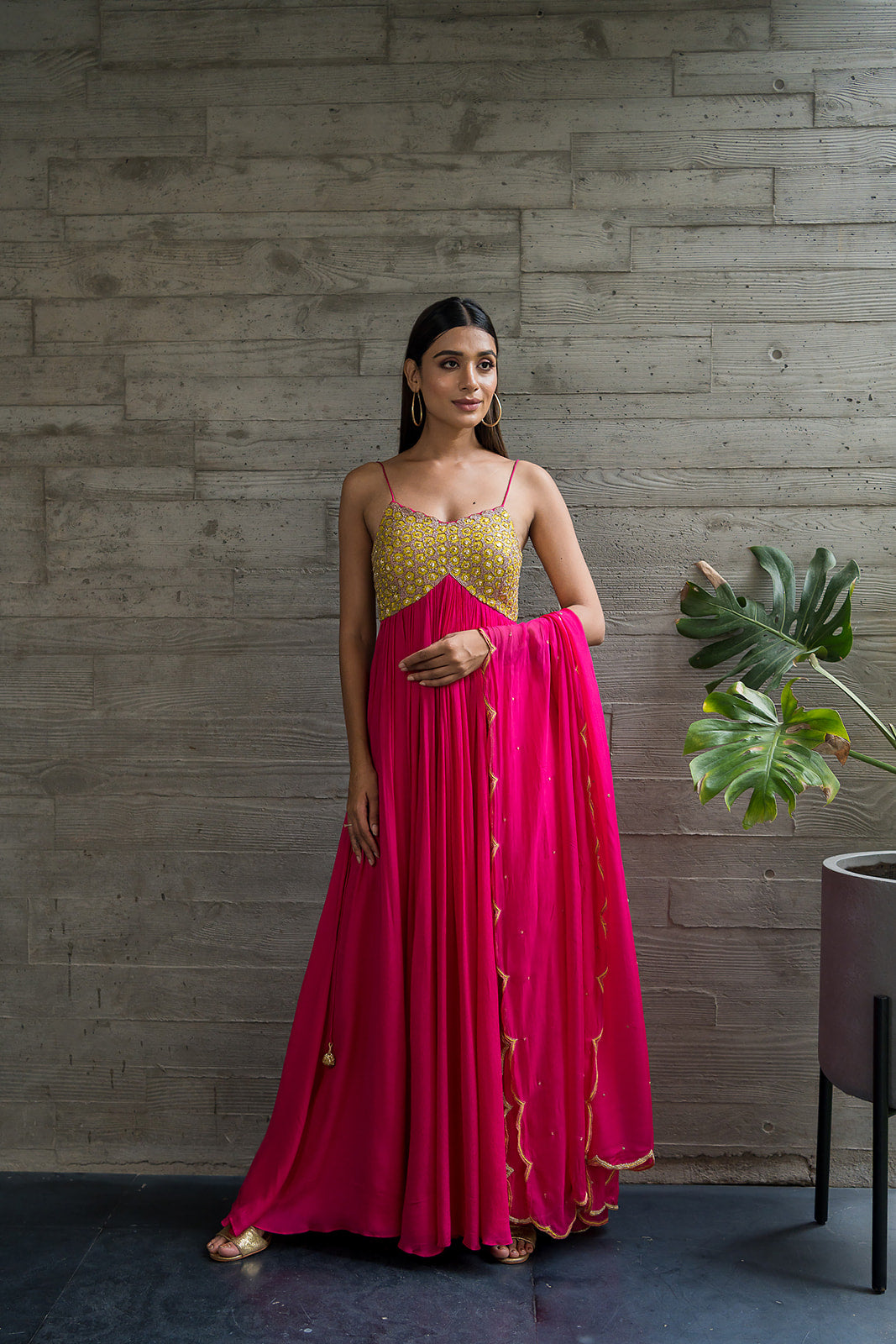 Fuschia Anarkali