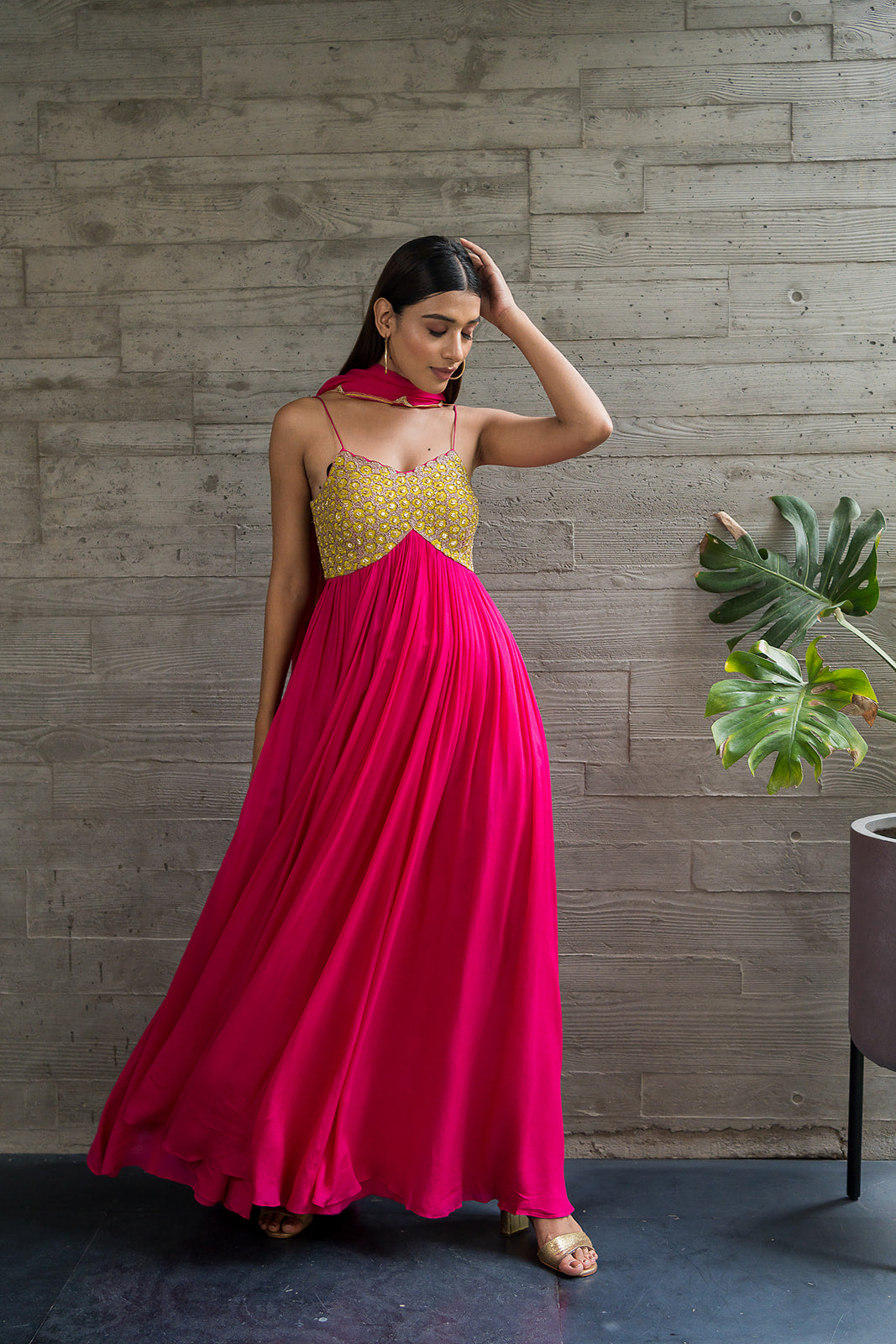 Fuschia Anarkali