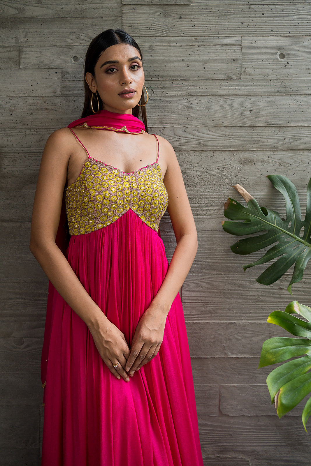 Fuschia Anarkali