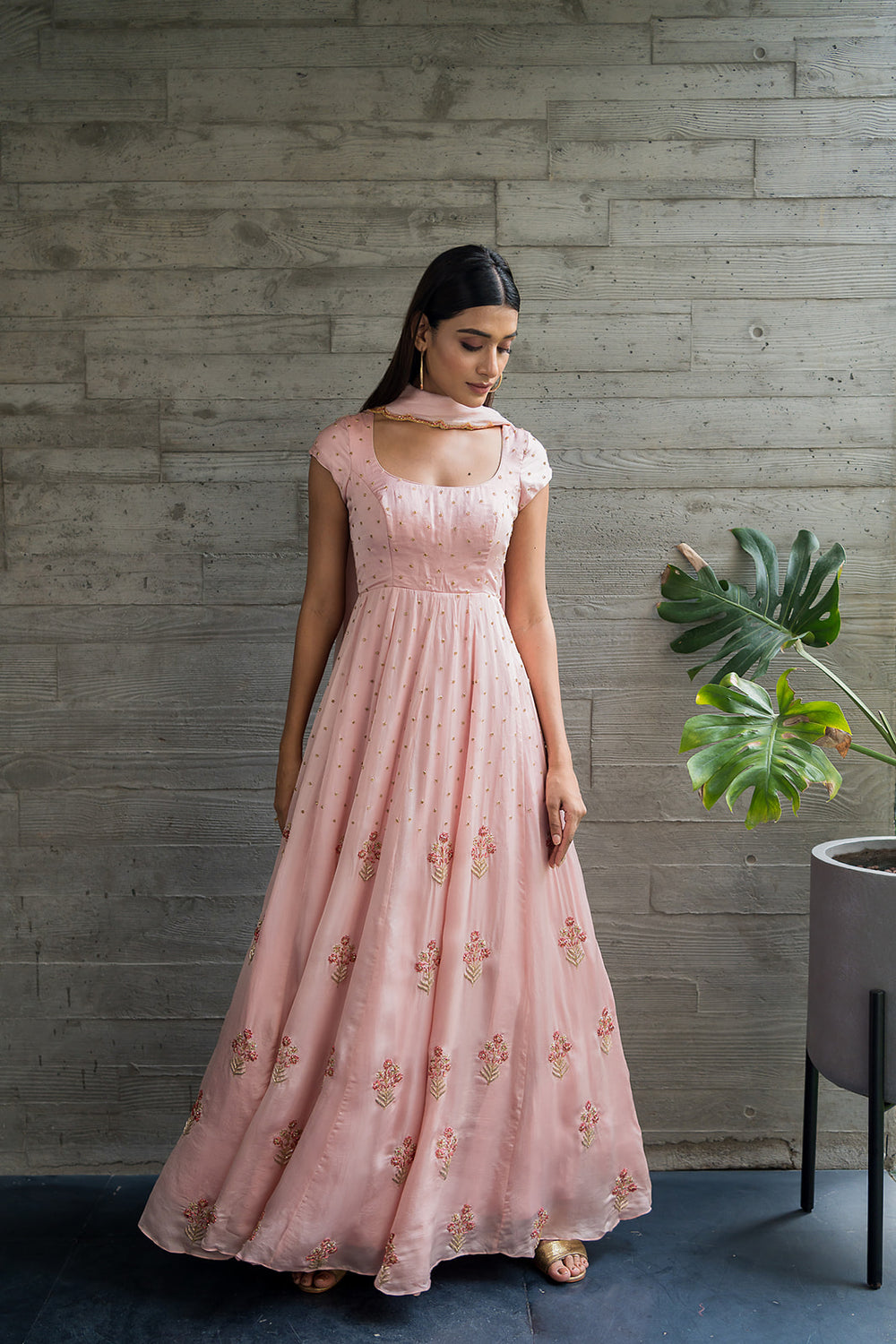 Baby Pink Anarkali