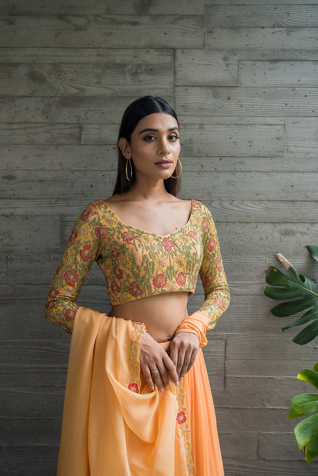 Peach Hue Lehenga
