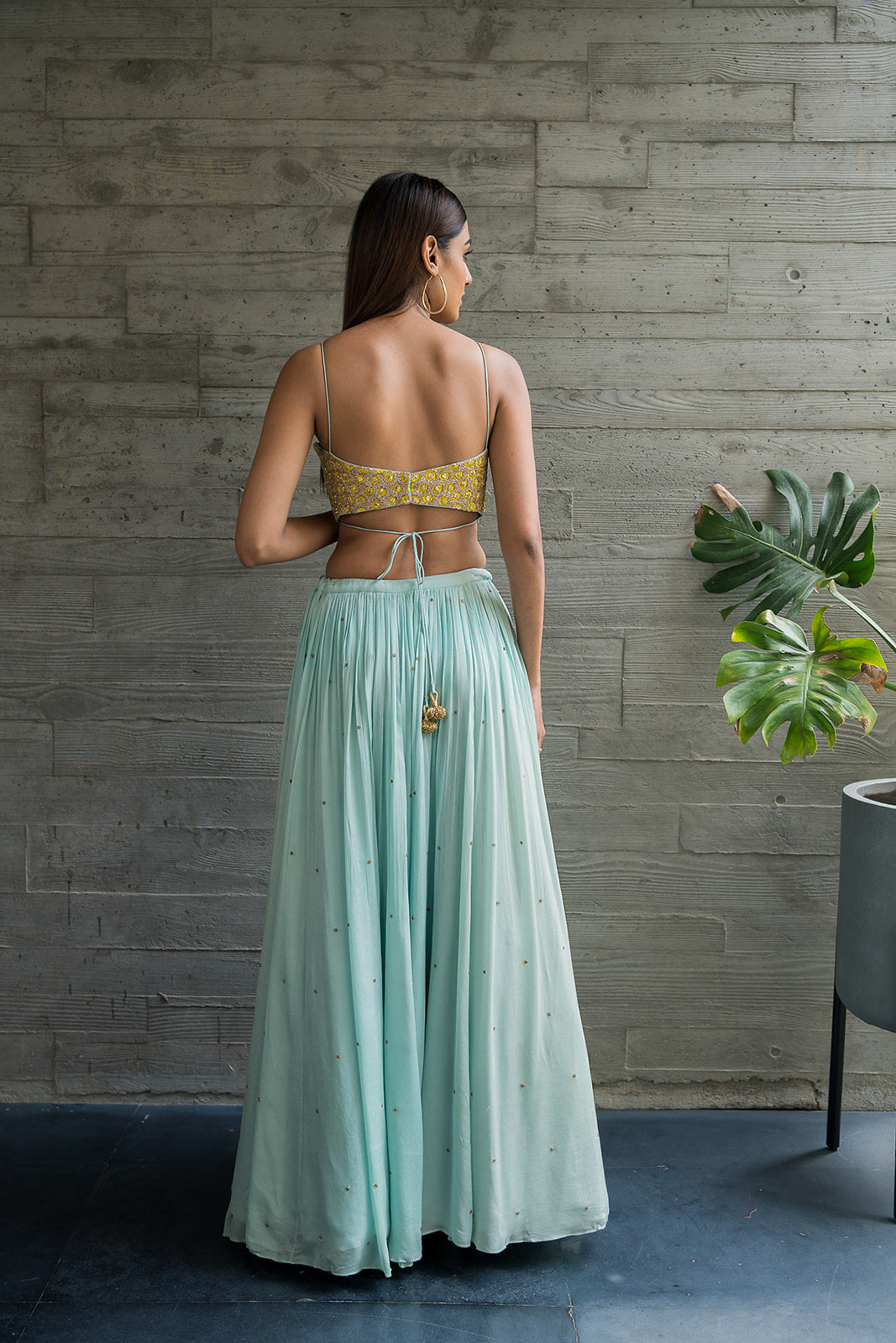 Mint Blue Lehenga