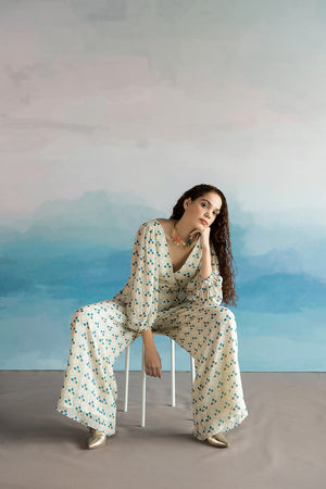 
            
                Load image into Gallery viewer, Off White Printed Jumpsuit
            
        