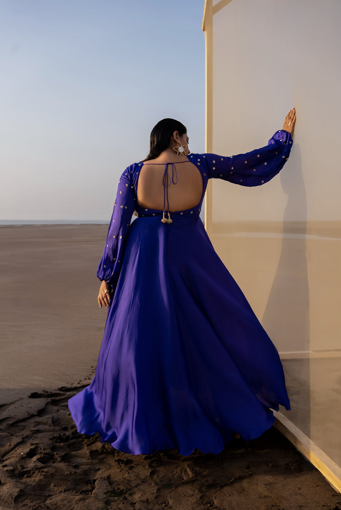 
            
                Load image into Gallery viewer, ROYAL BLUE ANARKALI
            
        